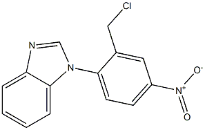 1-[2-(chloromethyl)-4-nitrophenyl]-1H-1,3-benzodiazole Structure