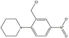 1-[2-(chloromethyl)-4-nitrophenyl]piperidine Structure