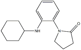 1-[2-(cyclohexylamino)phenyl]pyrrolidin-2-one Structure