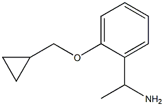1-[2-(cyclopropylmethoxy)phenyl]ethan-1-amine Structure