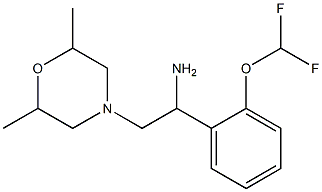 1-[2-(difluoromethoxy)phenyl]-2-(2,6-dimethylmorpholin-4-yl)ethan-1-amine Structure