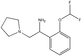 1-[2-(difluoromethoxy)phenyl]-2-pyrrolidin-1-ylethanamine 구조식 이미지