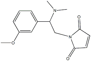 1-[2-(dimethylamino)-2-(3-methoxyphenyl)ethyl]-2,5-dihydro-1H-pyrrole-2,5-dione 구조식 이미지