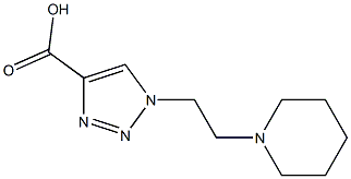 1-[2-(piperidin-1-yl)ethyl]-1H-1,2,3-triazole-4-carboxylic acid Structure