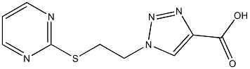 1-[2-(pyrimidin-2-ylsulfanyl)ethyl]-1H-1,2,3-triazole-4-carboxylic acid Structure