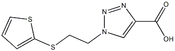 1-[2-(thiophen-2-ylsulfanyl)ethyl]-1H-1,2,3-triazole-4-carboxylic acid Structure