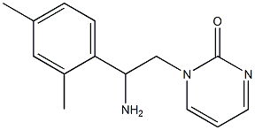 1-[2-amino-2-(2,4-dimethylphenyl)ethyl]pyrimidin-2(1H)-one 구조식 이미지