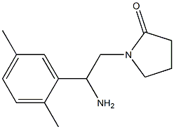1-[2-amino-2-(2,5-dimethylphenyl)ethyl]pyrrolidin-2-one 구조식 이미지