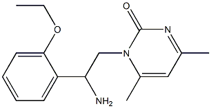 1-[2-amino-2-(2-ethoxyphenyl)ethyl]-4,6-dimethylpyrimidin-2(1H)-one 구조식 이미지