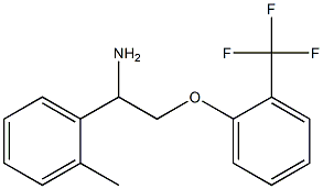 1-[2-amino-2-(2-methylphenyl)ethoxy]-2-(trifluoromethyl)benzene 구조식 이미지