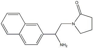 1-[2-amino-2-(2-naphthyl)ethyl]pyrrolidin-2-one 구조식 이미지