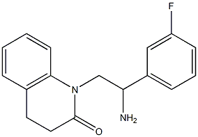 1-[2-amino-2-(3-fluorophenyl)ethyl]-1,2,3,4-tetrahydroquinolin-2-one 구조식 이미지