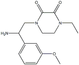 1-[2-amino-2-(3-methoxyphenyl)ethyl]-4-ethylpiperazine-2,3-dione Structure