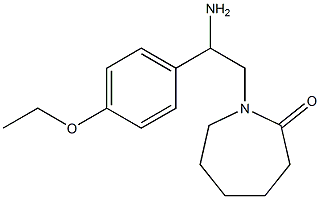 1-[2-amino-2-(4-ethoxyphenyl)ethyl]azepan-2-one Structure