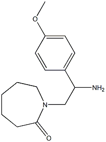 1-[2-amino-2-(4-methoxyphenyl)ethyl]azepan-2-one Structure