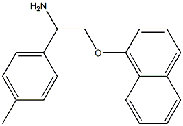 1-[2-amino-2-(4-methylphenyl)ethoxy]naphthalene 구조식 이미지