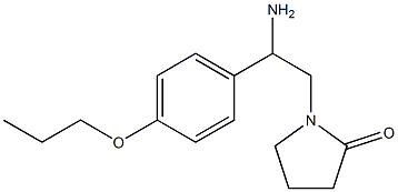 1-[2-amino-2-(4-propoxyphenyl)ethyl]pyrrolidin-2-one Structure