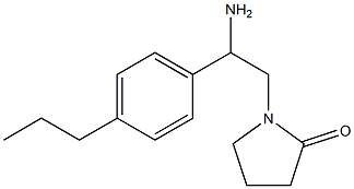 1-[2-amino-2-(4-propylphenyl)ethyl]pyrrolidin-2-one Structure