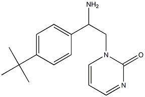 1-[2-amino-2-(4-tert-butylphenyl)ethyl]pyrimidin-2(1H)-one 구조식 이미지