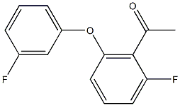 1-[2-fluoro-6-(3-fluorophenoxy)phenyl]ethan-1-one Structure