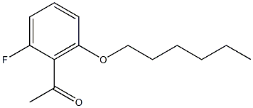 1-[2-fluoro-6-(hexyloxy)phenyl]ethan-1-one 구조식 이미지