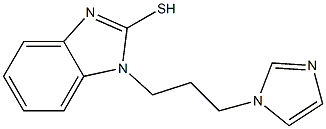 1-[3-(1H-imidazol-1-yl)propyl]-1H-1,3-benzodiazole-2-thiol 구조식 이미지