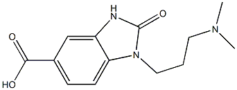 1-[3-(dimethylamino)propyl]-2-oxo-2,3-dihydro-1H-1,3-benzodiazole-5-carboxylic acid Structure