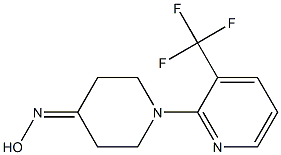 1-[3-(trifluoromethyl)pyridin-2-yl]piperidin-4-one oxime Structure