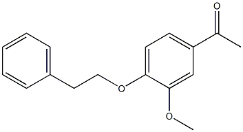 1-[3-methoxy-4-(2-phenylethoxy)phenyl]ethan-1-one 구조식 이미지