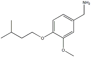 1-[3-methoxy-4-(3-methylbutoxy)phenyl]methanamine 구조식 이미지