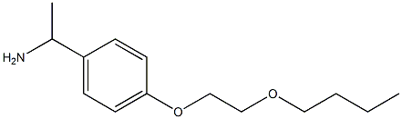 1-[4-(2-butoxyethoxy)phenyl]ethan-1-amine 구조식 이미지