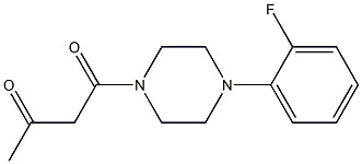 1-[4-(2-fluorophenyl)piperazin-1-yl]butane-1,3-dione Structure