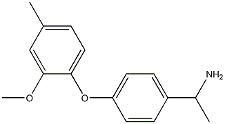 1-[4-(2-methoxy-4-methylphenoxy)phenyl]ethan-1-amine 구조식 이미지