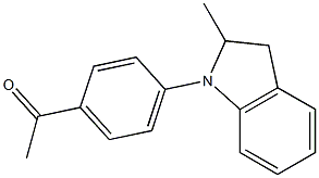 1-[4-(2-methyl-2,3-dihydro-1H-indol-1-yl)phenyl]ethan-1-one Structure