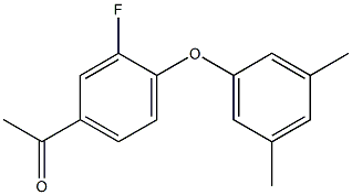 1-[4-(3,5-dimethylphenoxy)-3-fluorophenyl]ethan-1-one 구조식 이미지