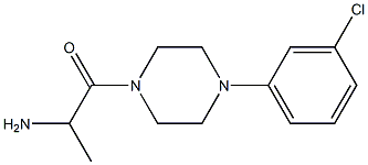 1-[4-(3-chlorophenyl)piperazin-1-yl]-1-oxopropan-2-amine Structure