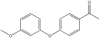 1-[4-(3-methoxyphenoxy)phenyl]ethan-1-one 구조식 이미지