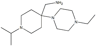 1-[4-(4-ethylpiperazin-1-yl)-1-isopropylpiperidin-4-yl]methanamine Structure