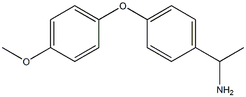 1-[4-(4-methoxyphenoxy)phenyl]ethan-1-amine 구조식 이미지