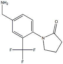 1-[4-(aminomethyl)-2-(trifluoromethyl)phenyl]pyrrolidin-2-one Structure