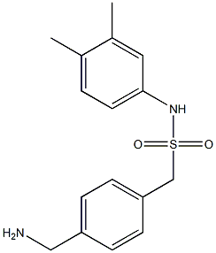 1-[4-(aminomethyl)phenyl]-N-(3,4-dimethylphenyl)methanesulfonamide 구조식 이미지