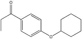 1-[4-(cyclohexyloxy)phenyl]propan-1-one 구조식 이미지