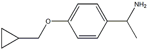 1-[4-(cyclopropylmethoxy)phenyl]ethan-1-amine 구조식 이미지