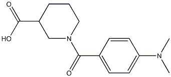 1-[4-(dimethylamino)benzoyl]piperidine-3-carboxylic acid Structure