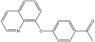 1-[4-(quinolin-8-yloxy)phenyl]ethan-1-one 구조식 이미지