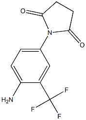 1-[4-amino-3-(trifluoromethyl)phenyl]pyrrolidine-2,5-dione 구조식 이미지