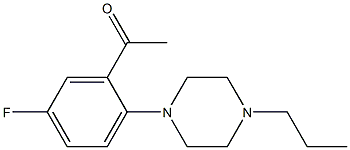 1-[5-fluoro-2-(4-propylpiperazin-1-yl)phenyl]ethan-1-one Structure