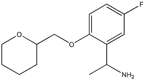 1-[5-fluoro-2-(oxan-2-ylmethoxy)phenyl]ethan-1-amine Structure