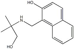 1-{[(1-hydroxy-2-methylpropan-2-yl)amino]methyl}naphthalen-2-ol Structure