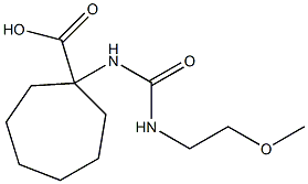 1-{[(2-methoxyethyl)carbamoyl]amino}cycloheptane-1-carboxylic acid 구조식 이미지